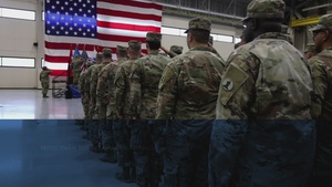 A salute and a send-off for more than 150 Delaware National Guard Soldiers