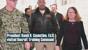 USNCC President Visits Navy Recruit Training Command as Reviewing Officer