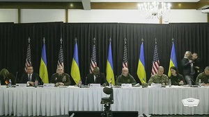 Austin Speaks at Session on Ukraine Defense