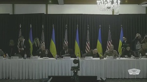 Austin Speaks at Session on Ukraine Defense