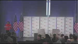 Secretary of State Antony J. Blinken participates in a conversation with the University of Chicago’s Institute of Politics Founding Director David Axelrod