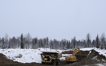 B-Roll: Army engineers construct $309 million runway extension in Alaska