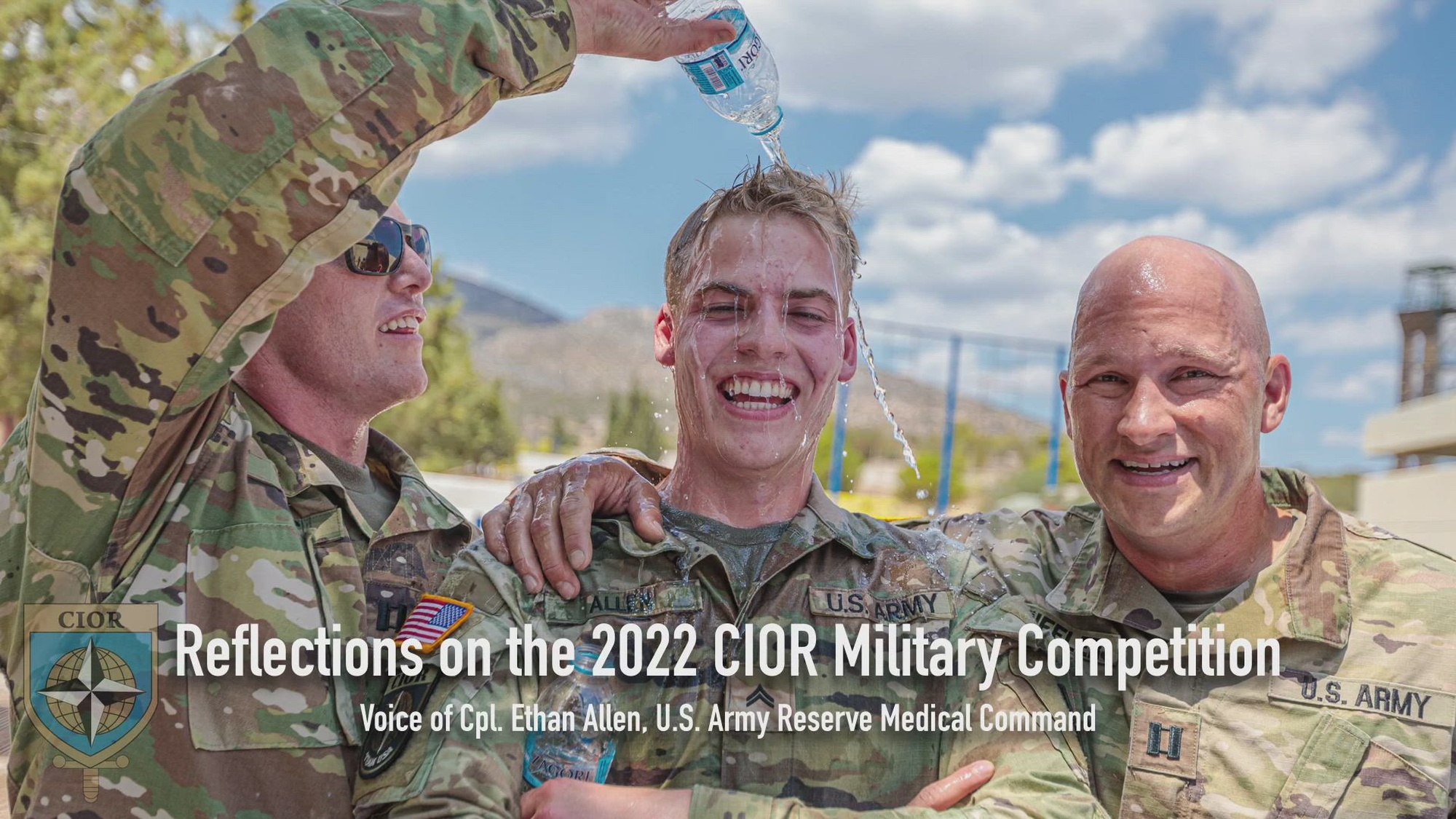 Cpl. Ethan Allen, U.S. Army Reserve Medical Command, reflects on his experience during the Interallied Confederation of Reserve Officers Military Competition (CIOR MILCOMP). This competition is an annual reserve military competition with NATO member states and other participating nations with 34 countries in total, representing 1.3 million reservists. The MILCOMP, which has been held since 1957, is a military pentathlon testing service members in pistol and rifle marksmanship, land and water obstacles and orienteering.