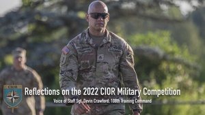 Staff Sgt. Devin Crawford reflects on his CIOR MILCOMP experience