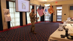 Fort McCoy Deputy Garrison Commander thanks guest speaker at 2023 Dr. Martin Luther King Jr. Day observance