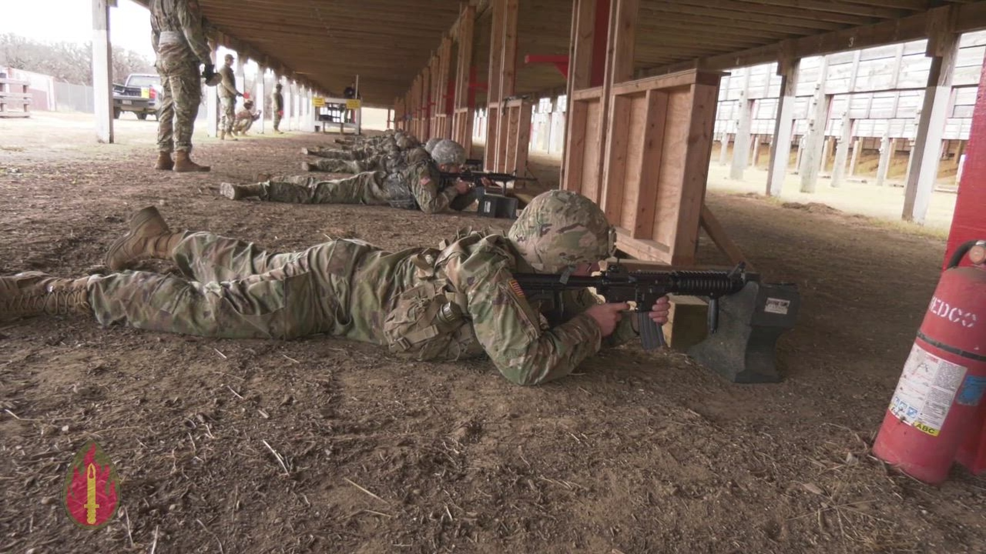 Public Affairs troops of the 206th BOD go to the range in Seagoville, TX to sharpen their Soldier skills.