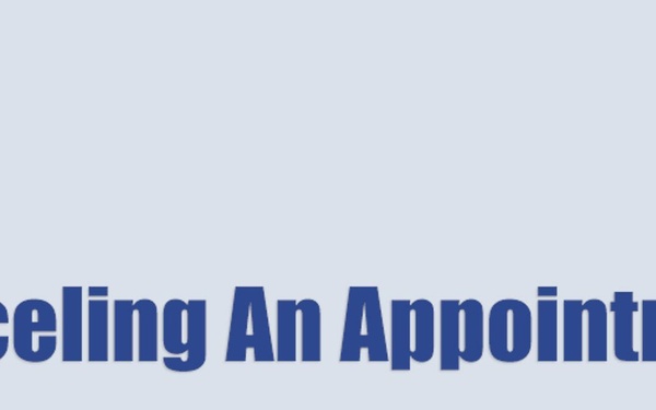 Patient Portal: Canceling an Appointment