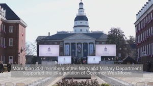 Maryland National Guard Supports 63rd Gubernatorial Inauguration