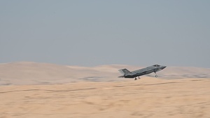 Israeli Air Force F-35I Adirs take off from Nevatim Airbase during Juniper Oak 2023