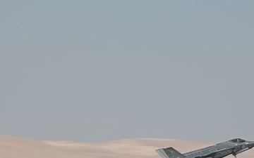Israeli Air Force F-35I Adirs take off from Nevatim Airbase during Juniper Oak 2023