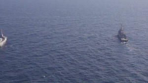 USS George H.W. Bush (CVN 77) Conducts A Group Sail With the Israeli Navy