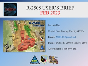 R-2508 Airspace Users Briefing