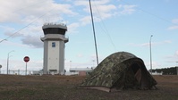 Distributed Aviation Operations Exercise 1: Marines with HMH-464 set up camp