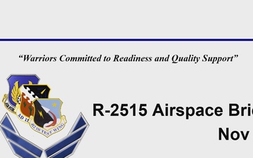 R-2515 Airspace Briefing