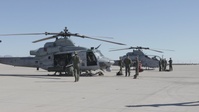 HMLA-167 uses rockets and guns in the desert