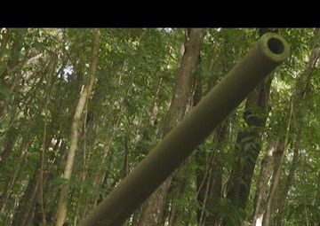 B-Roll of Piti Coastal Defense Guns