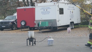 Turkey Fry with KMC Fire Emergency Services (1080p b-roll)
