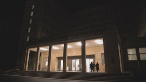 Frankfurt Consulate partners with German university for art exhibition - B roll