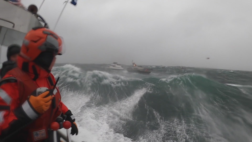 DVIDS - Video - Coast Guard rescues mariner in distress as wave ...