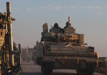 Combined Joint Task Force –Operation Inherent Resolve troops conduct a joint dismounted patrol