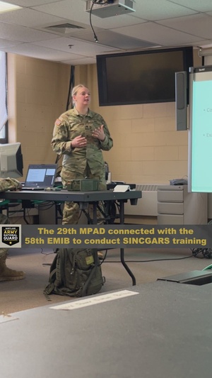 29th MPAD Conducts SINCGARS Training