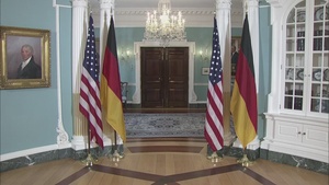 Secretary of State Antony J. Blinken meets with German Vice Chancellor Robert Habeck at the Department of State
