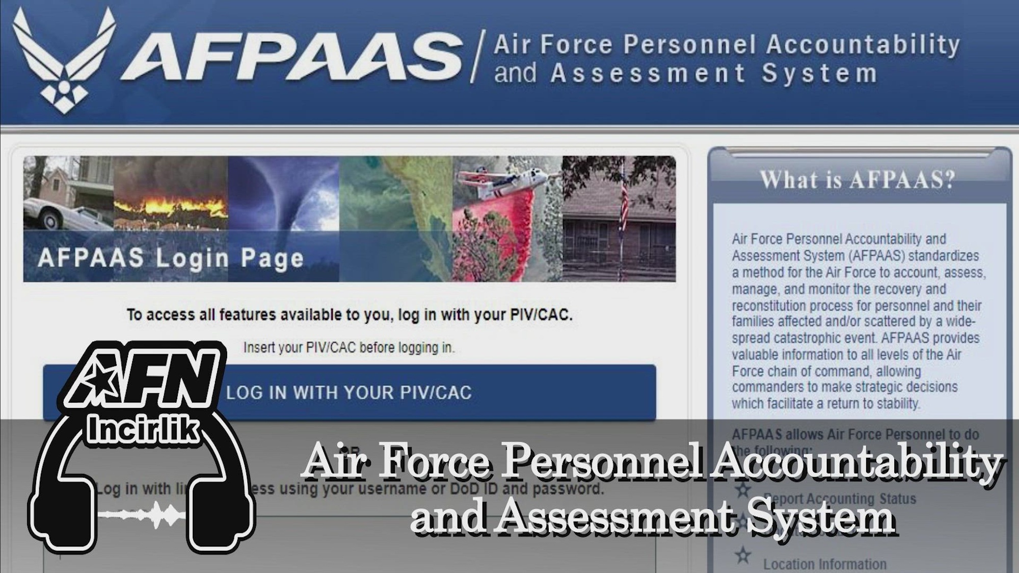 Home page of Incirlik Air Base