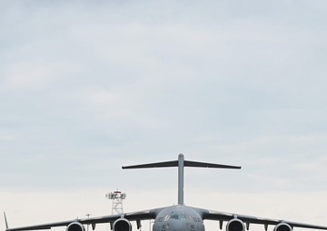 165th Aerial Port conduct engine running offload during exercise Sunshine Rescue