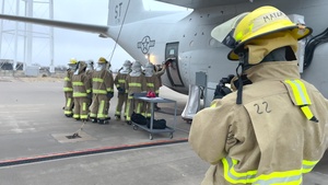 Local Reporter Embedded at DoD Fire Academy for C-130 Cut-in Operation Training