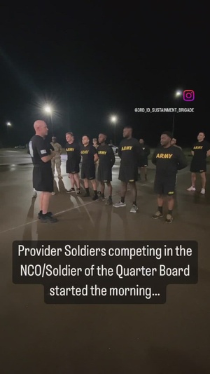 Board competitors start day with Army Combat Fitness Test