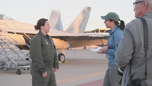 Naval Aviators Speak to Local Media at Luke Air Force Base