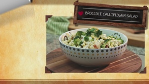 Healthy Cooking-Broccoli Cauliflower Salad