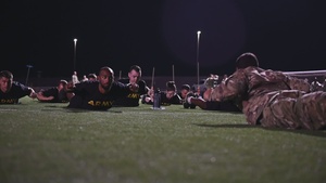 Army Combat Fitness Test before dawn