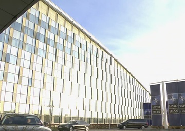 Polish Defence Minister arrives at NATO HQ for the meeting of NATO Defence Ministers (Day 2)