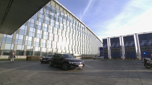 Italian Defence Minister arrives at NATO HQ for the meeting of NATO Defence Ministers (Day 2)