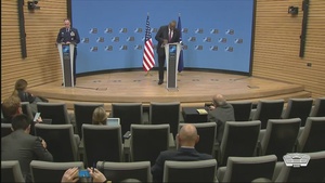 Austin Holds Briefing After NATO Meeting
