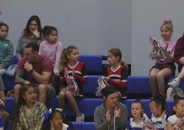 NFL Cheerleaders visit MCAS Iwakuni (B-Roll)