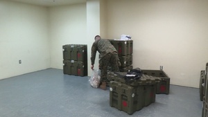 III MSB Sailors Set-up the Battalion Aid Station for Bushido Strike 23