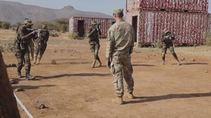 BROLL: Justified Accord U.S. Army Soldiers conduct building clearing training with Kenyan Defence Forces