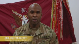 Maj. Darryl Barnett's Black History Month Interview