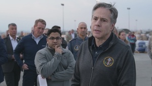 U.S. Secretary of State Antony Blinken speaks at Incirlik Air Base