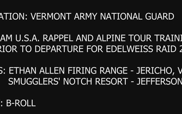 Team U.S.A. Edelweiss Raid 2023 - Rappel and Alpine Tour Training