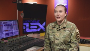 Staff Sgt Sari Seibert on how she became an AFN radio DJ (Aroll)