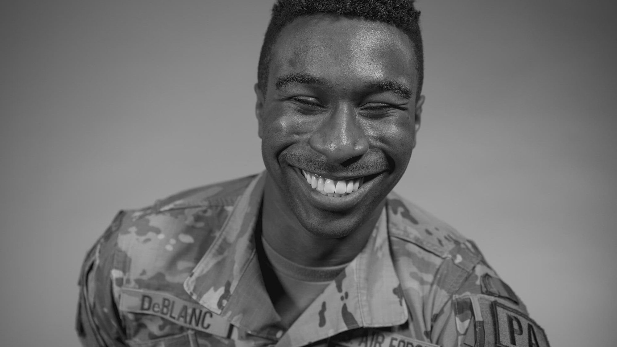 U.S. Air Force 2nd Lt. Brandon DeBlanc shares his story Feb. 22, 2023, at Joint Base Anacostia-Bolling, Washington, D.C. DeBlanc talked about his life as a Black child and how it has shaped him into the leader he is today.