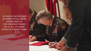 Minnesota National Guard, Norway sign State Partnership Program agreement