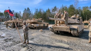 NY Guardsman promoted atop Abrams tank while deployed to Germany