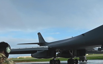 U.S. Air Force B-1B Lancer conducts Bomber Task Force mission
