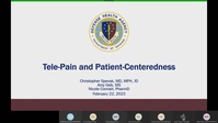 RRC HRO Patient Centeredness Webinar - Tele-Pain and Patient-Centeredness