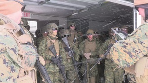 U.S. Marines with 2nd Landing Support Battalion Conduct a Machine Gun Range in Fort Drum
