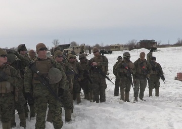 U.S. Marines with 2nd Landing Support Battalion Conduct a Vehicle Recovery Exercise in Fort Drum